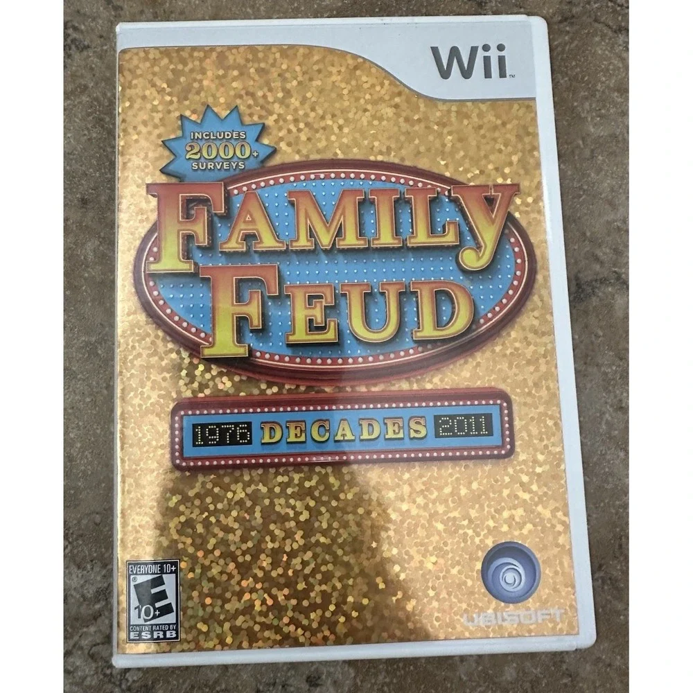 Family Feud: Decades (Nintendo Wii, 2010) With Instruction Booklet